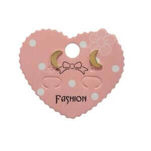 Yellow Gold Tone Crescent Moon Dainty Stud Earrings Posts Women Girls Jewelry